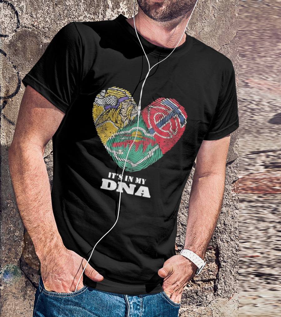 Minnesota Vikings Timberwolves Wild It's In My DNA T-Shirt