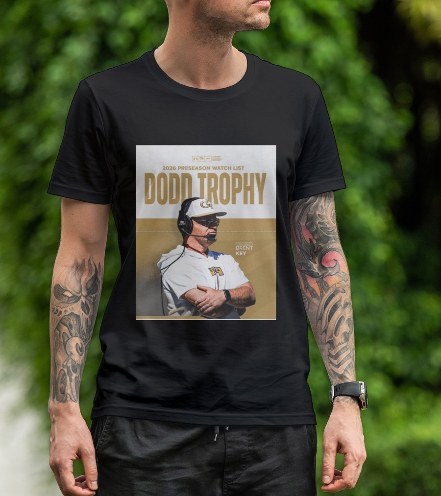 2026 Preseason List Dodd Trophy Head Coach Brent Key T-Shirt
