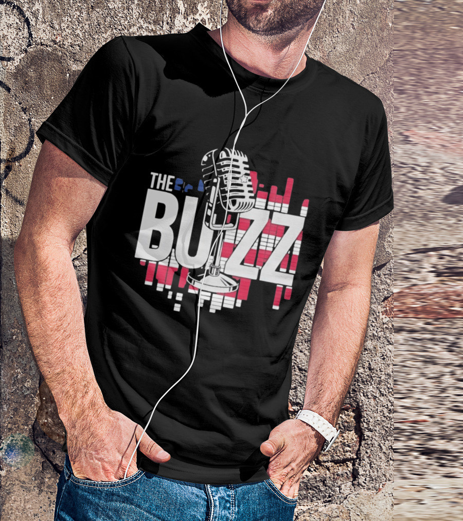 Podcast The Buzz Microphone T-Shirt