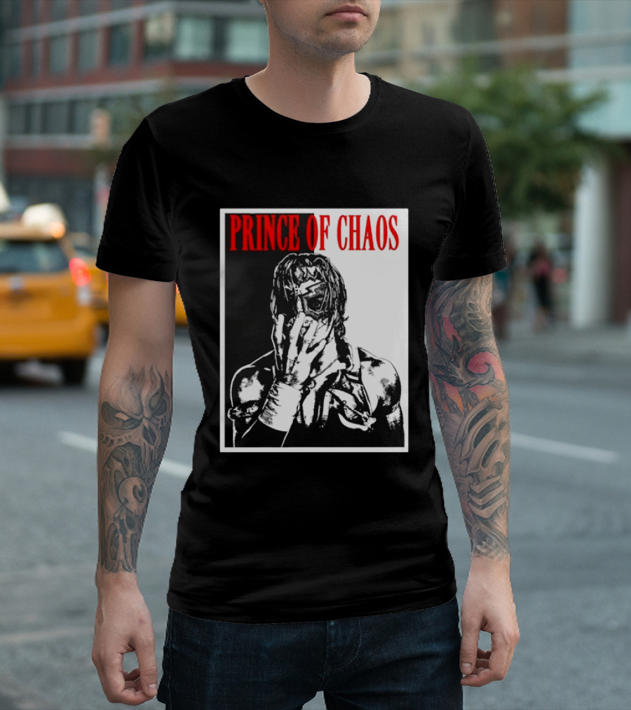 Shado Jr Prince Of Chaos Wrestling Lucha Libre Masked Wrestler T-Shirt