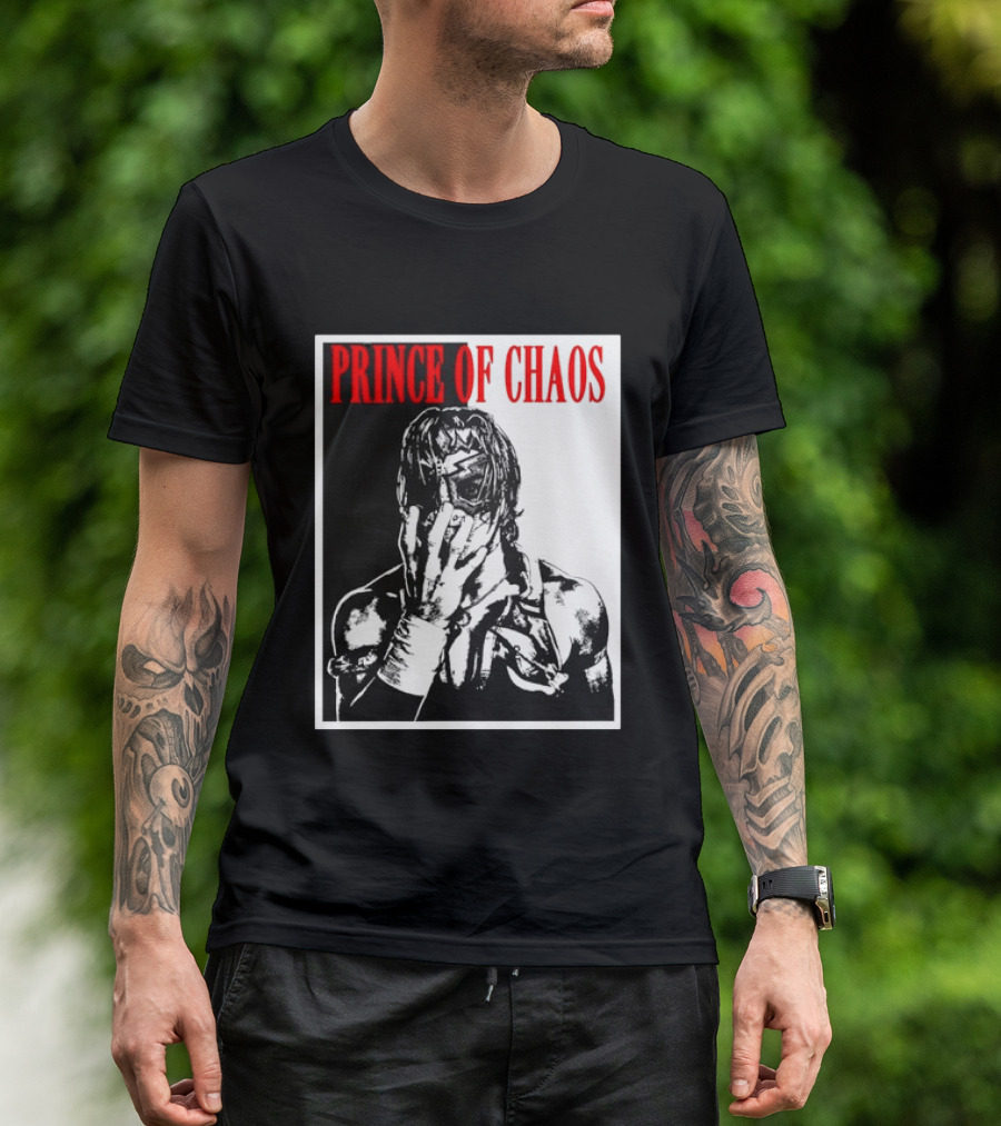 Shado Jr Prince Of Chaos Wrestling Lucha Libre Masked Wrestler T-Shirt