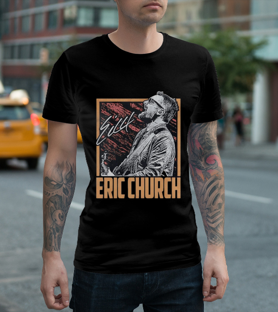 Sick Eric Church Live Singing Performance T-Shirt