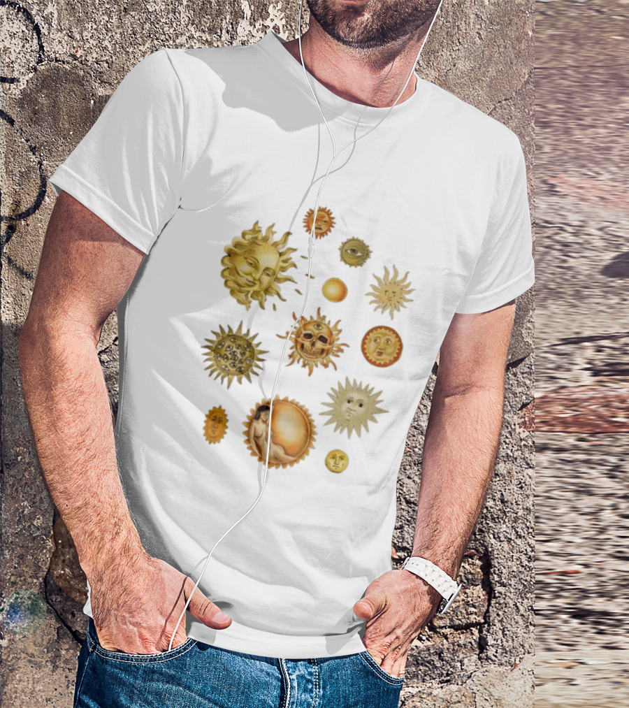 Celestial Sun Orbs Alchemy Mystic Symbols Occult Mystical T-Shirt