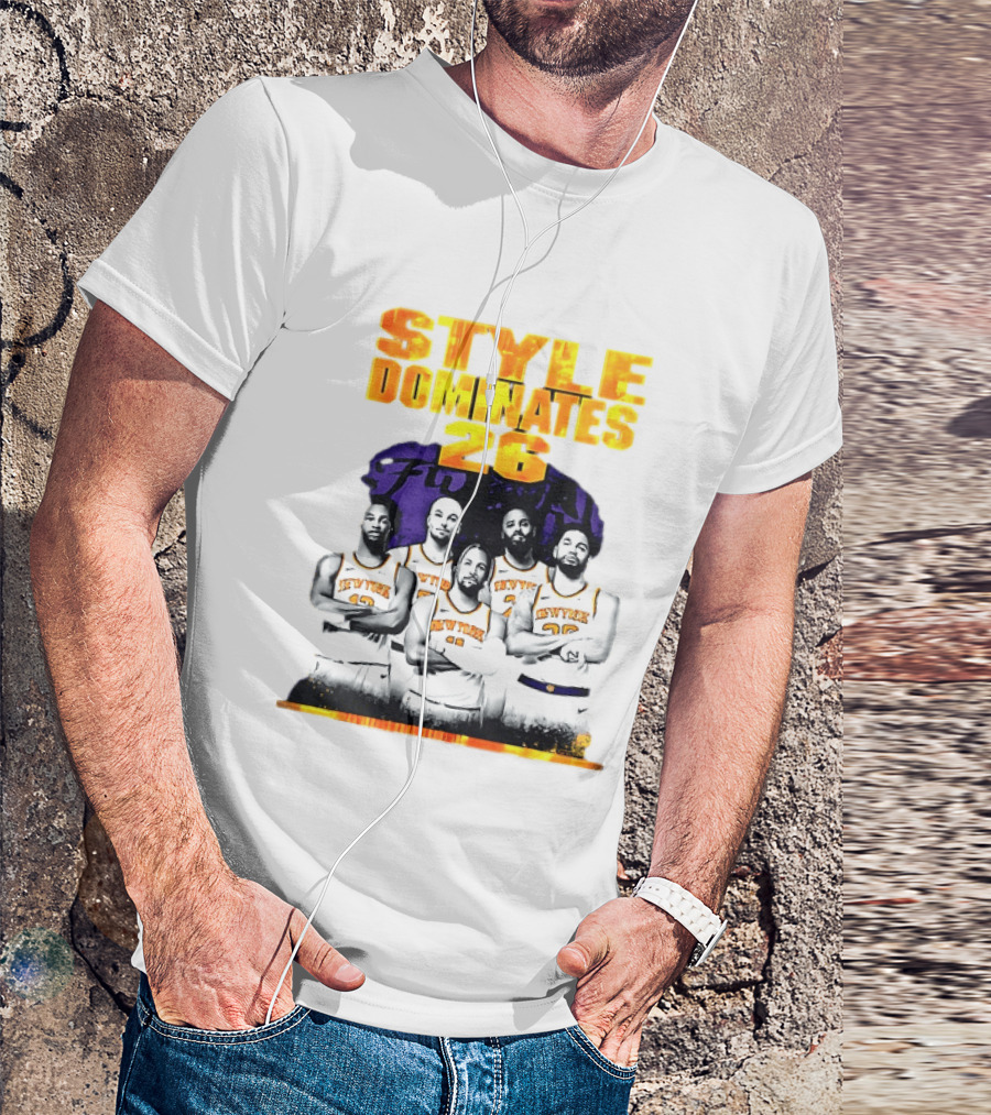New York Knicks Basketball Style Dominates 26 T-Shirt