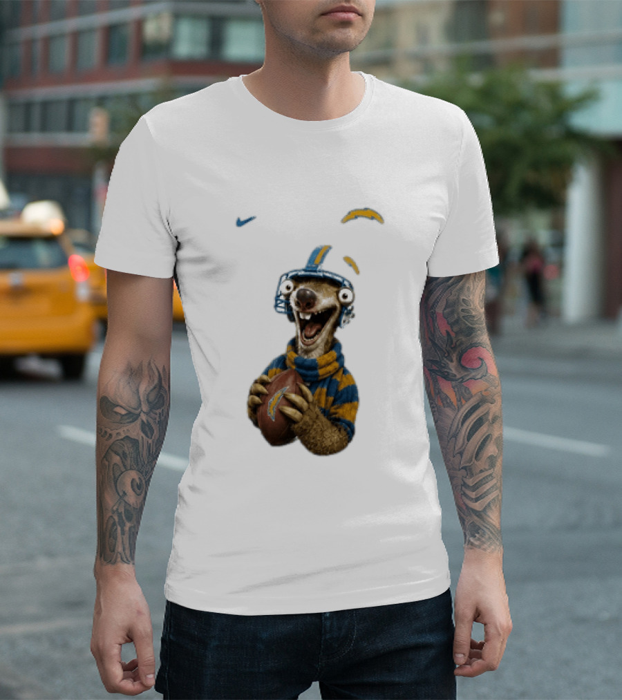 Sid Ice Age Los Angeles Chargers Football Fan Gear T-Shirt