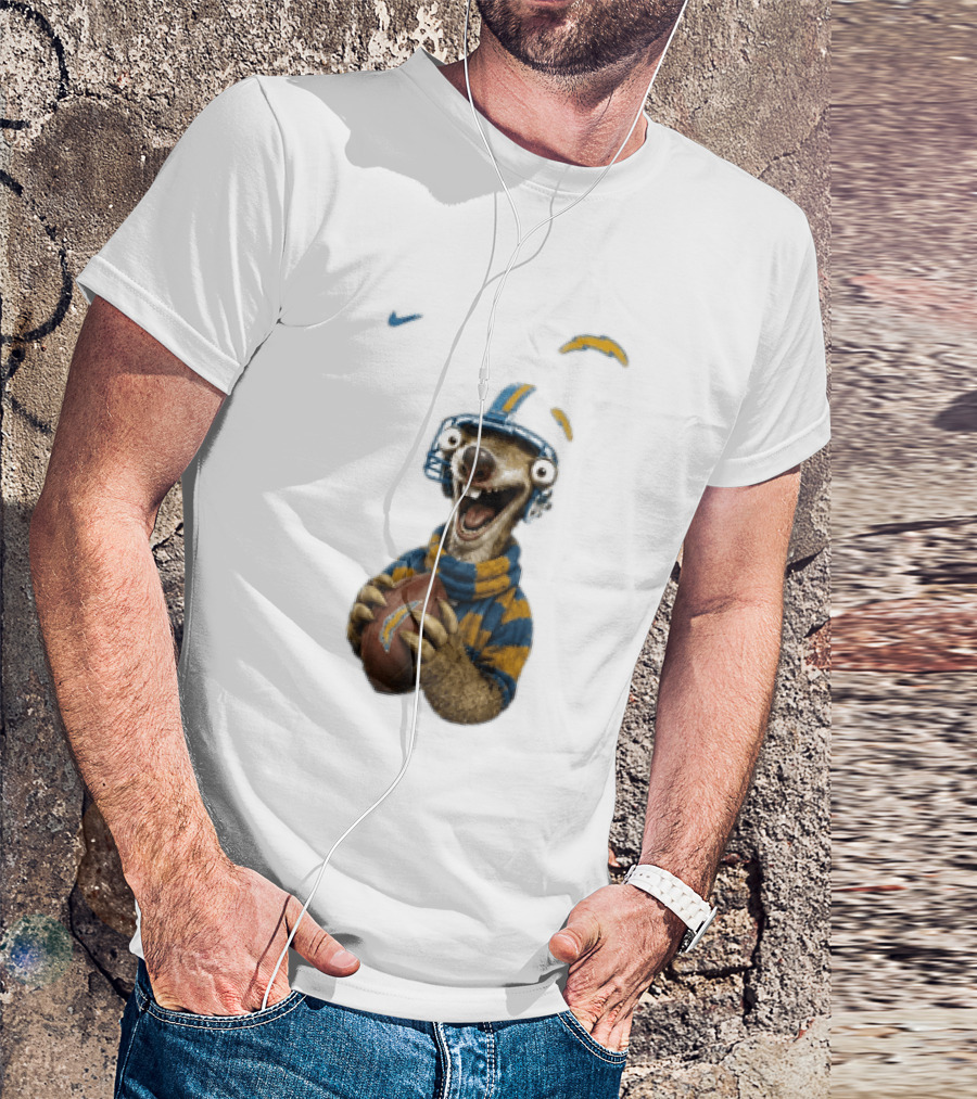 Sid Ice Age Los Angeles Chargers Football Fan Gear T-Shirt