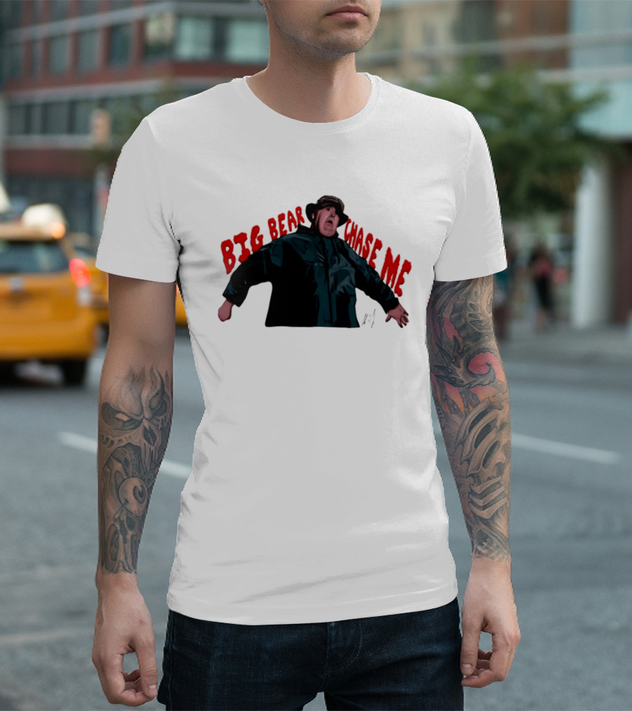 John Candy Big Bear Chase Me The Great Outdoors Movie Scene T-Shirt