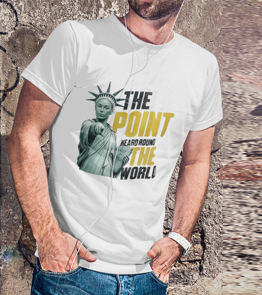 The Point Heard Round The World Statue Of Liberty Sophie Cunningham Indiana Fever T-Shirt