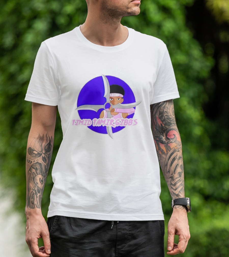 Timid Tamir Gibbs Windmill Shuriken Ninja T-Shirt