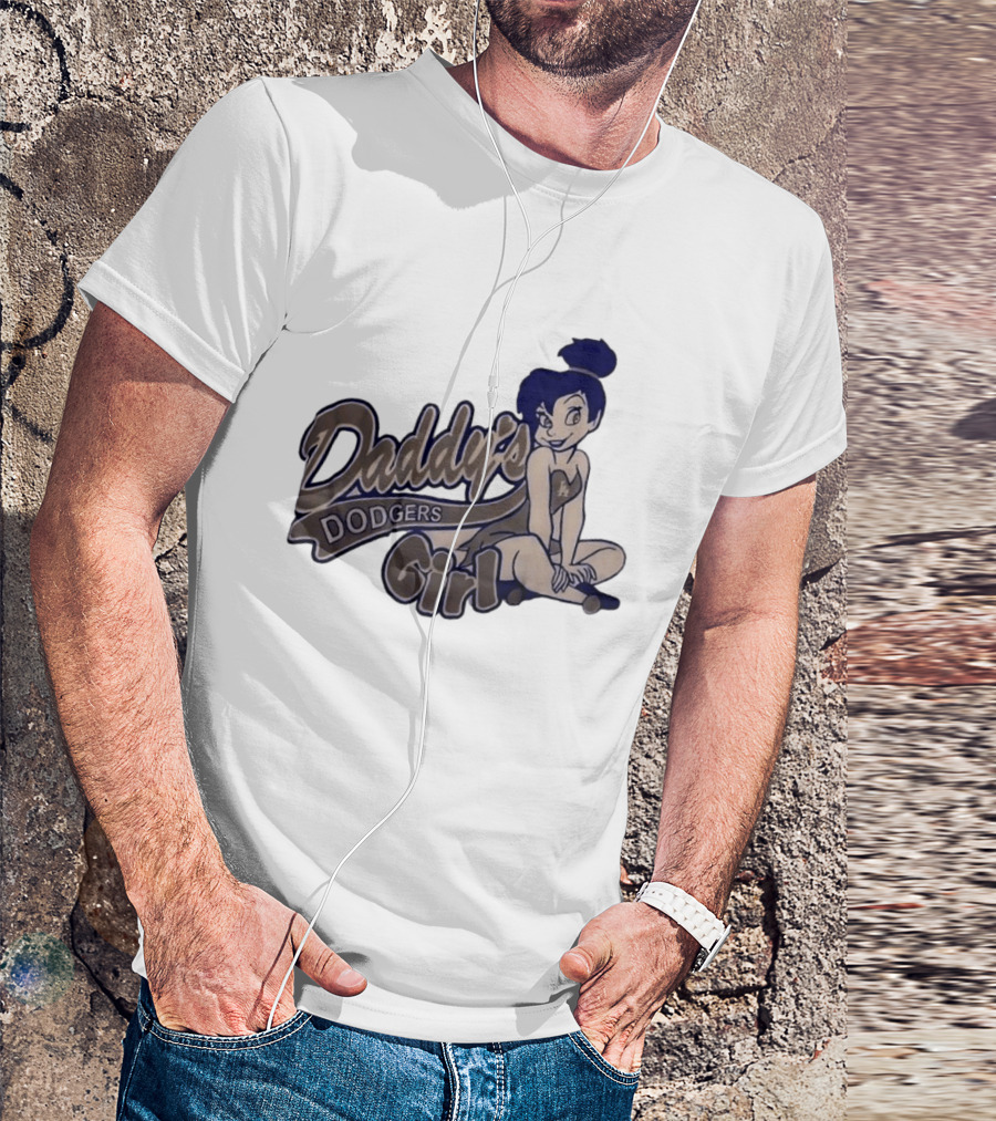 Daddy's Dodgers Girl Tinker Bell Los Angeles T-Shirt