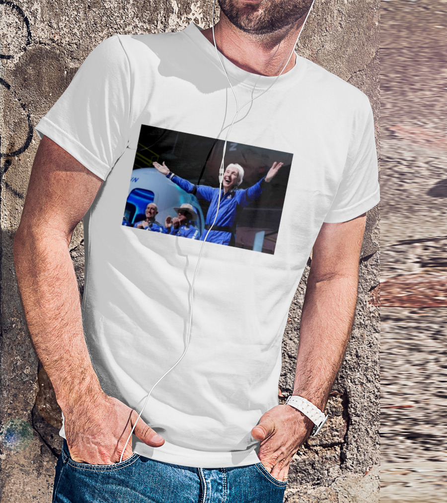 Wally Funk Age Record Space Travel Blue Origin Crew Celebration T-Shirt