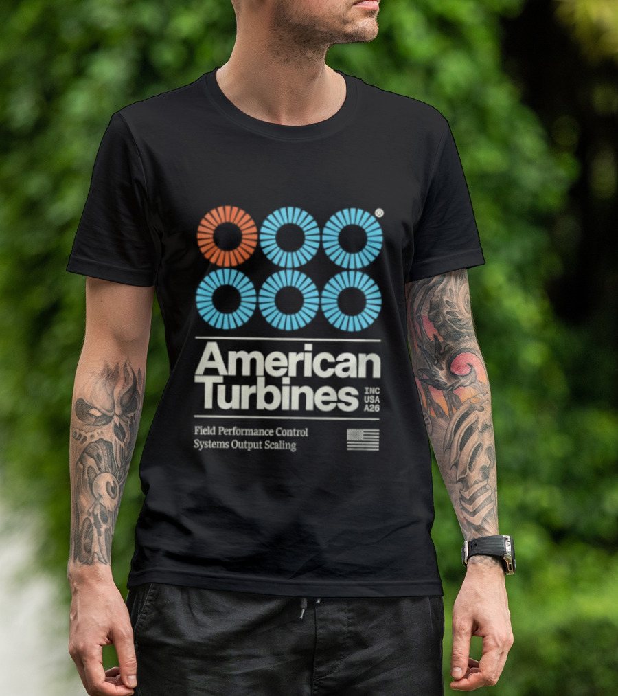 American Turbines Inc USA A26 Field Performance Control Systems Output Scaling T-Shirt