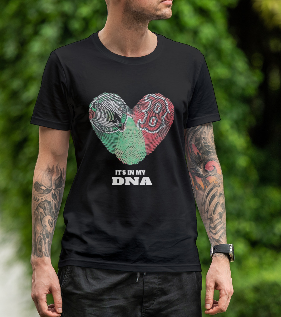 It’s In My DNA Heart Flag T-Shirt