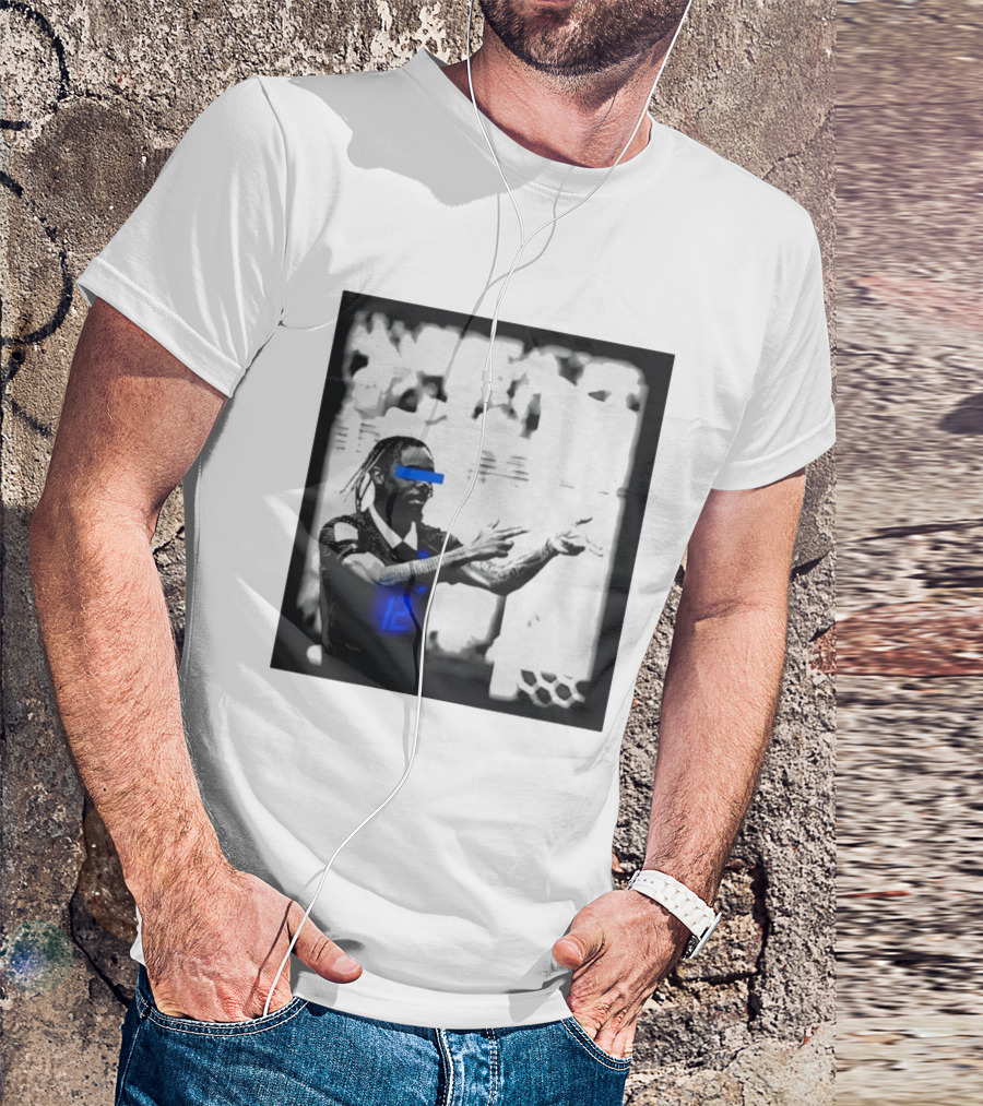 Bradley Barcola France Parasite Number 12 Footballer Blue Accents T-Shirt