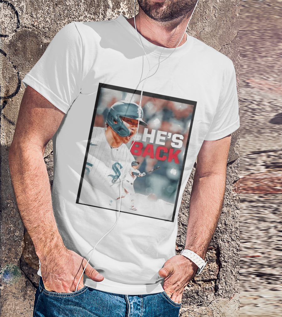 Chicago White Sox Munetaka Murakami He's Back Celebratory Moment T-Shirt