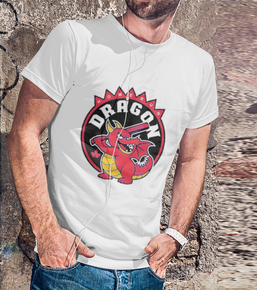Homerun Dragon Toronto Blue Jays Baseball Canada Leaf T-Shirt