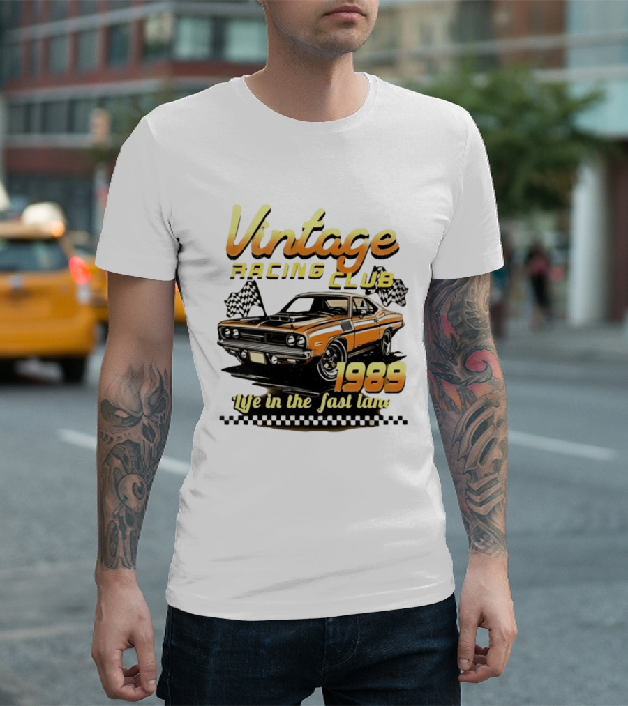 Vintage Racing Club 1989 Life In The Fast Lane T-Shirt