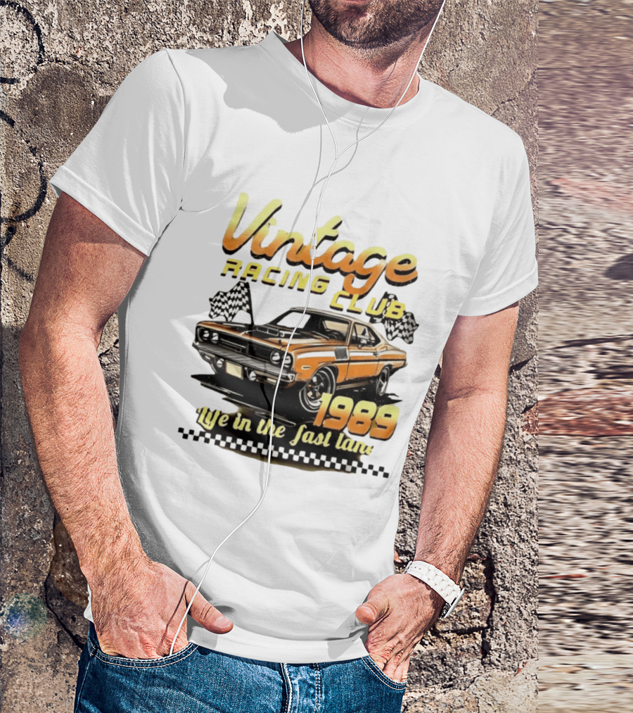Vintage Racing Club 1989 Life In The Fast Lane T-Shirt