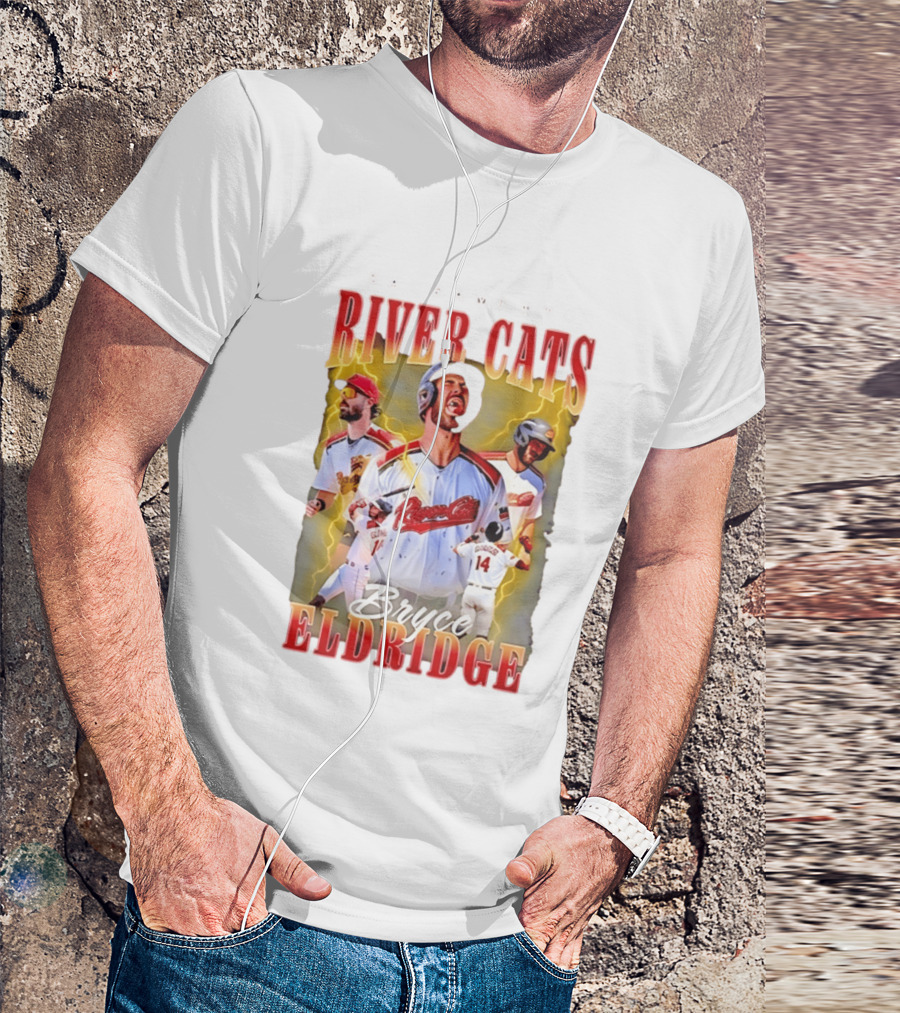 Sacramento River Cats Bryce Eldridge Baseball Team Player Memorabilia T-Shirt