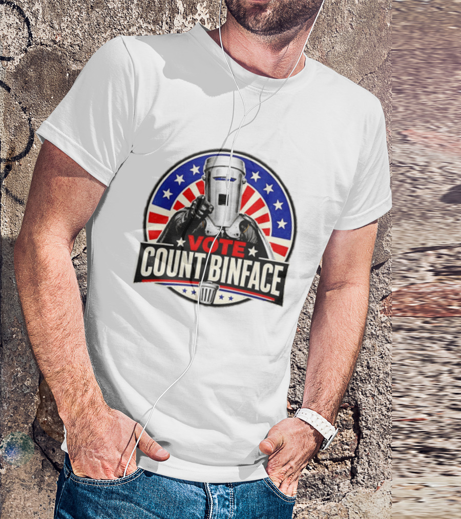 Vote Count Binface UK Politics Satirical Election T-Shirt