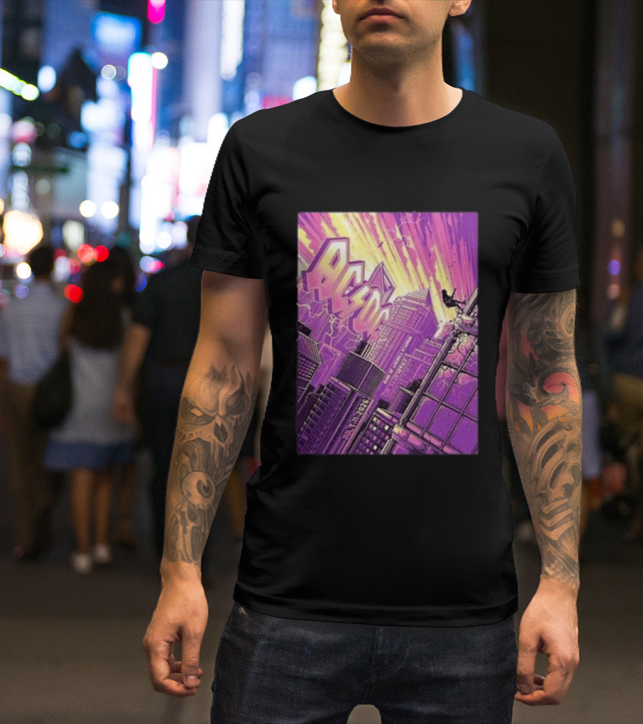 ACDC Charlotte PWR Up North America Tour July 11 2026 Skyline T-Shirt