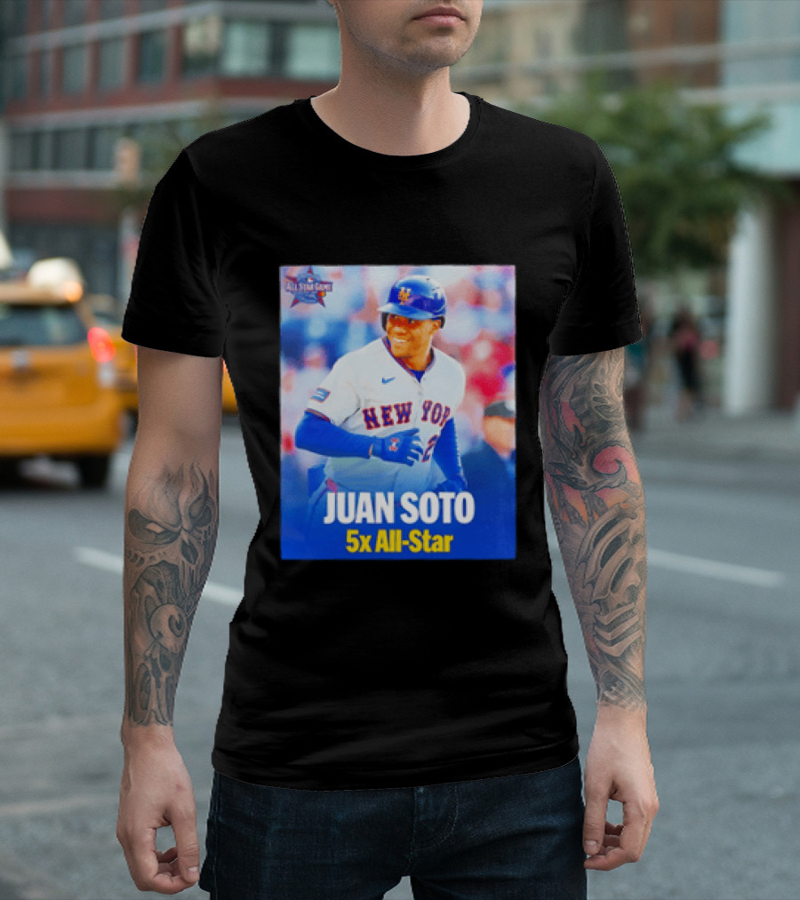 All Star Game 2026 New York Mets Juan Soto 5x All Star T-Shirt