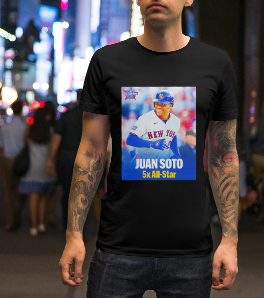 All Star Game 2026 New York Mets Juan Soto 5x All Star T-Shirt