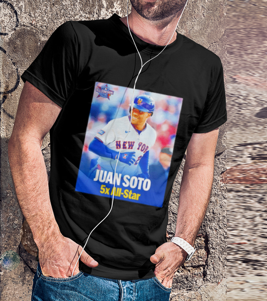 All Star Game 2026 New York Mets Juan Soto 5x All Star T-Shirt