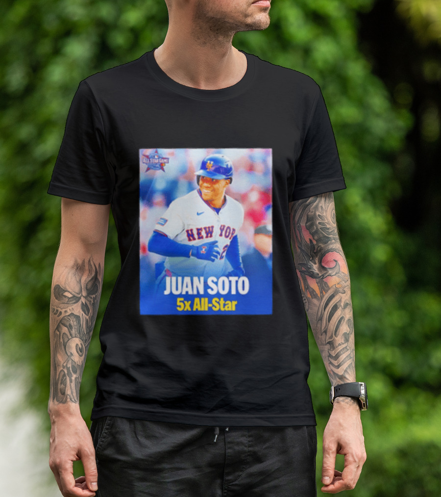 All Star Game 2026 New York Mets Juan Soto 5x All Star T-Shirt