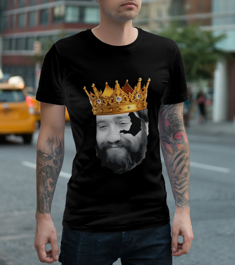 King Santori Cincinnati Bengals Crowned Beard Patch T-Shirt