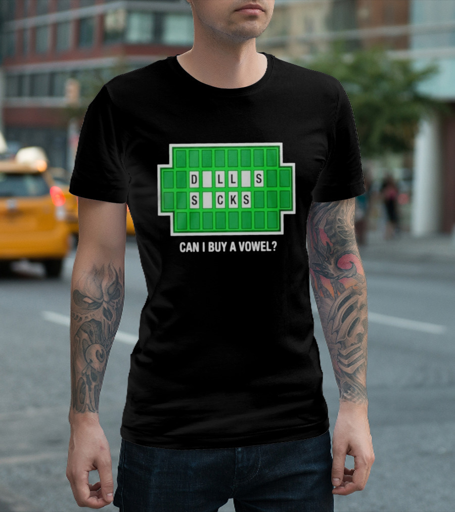 Dalls Scks Can I Buy A Vowel Game Show T-Shirt
