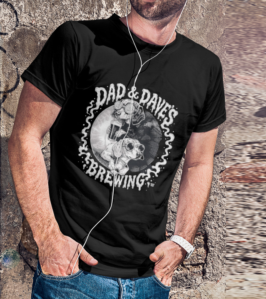 Dad & Dave's Brewing Dogs With Goggles T-Shirt
