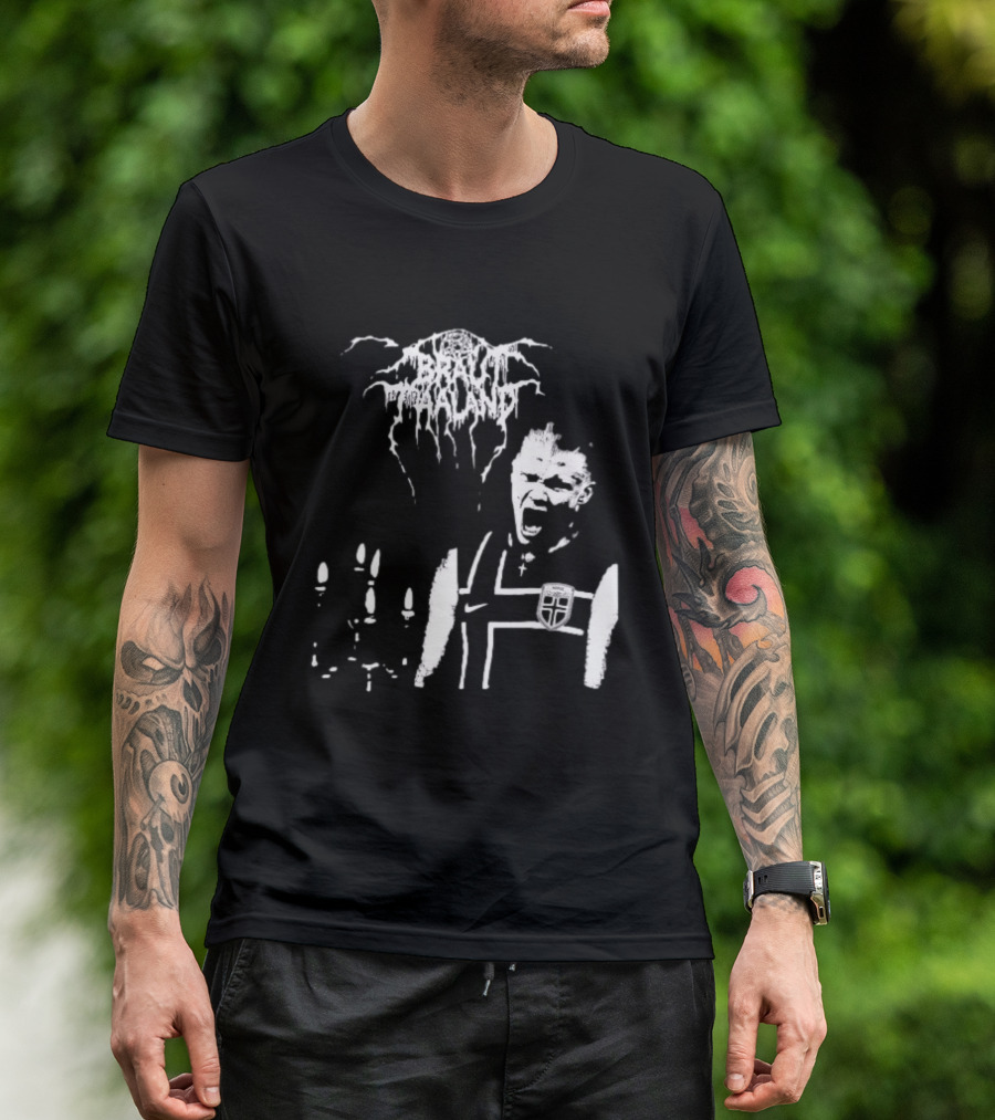 Erling Haaland Norway Black Metal Heavy Metal Braut Football T-Shirt