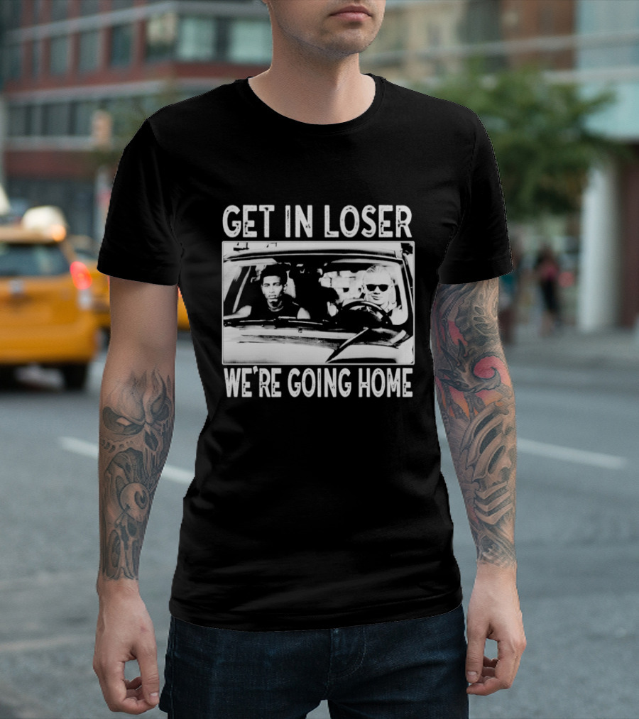 Erling Haaland Jude Bellingham Get In Loser We're Going Home Car Scene Image T-Shirt
