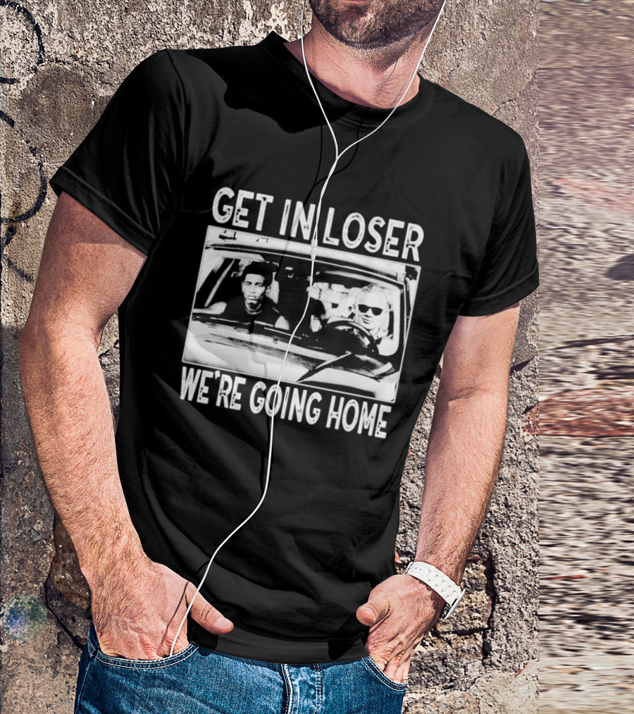Erling Haaland Jude Bellingham Get In Loser We're Going Home Car Scene Image T-Shirt