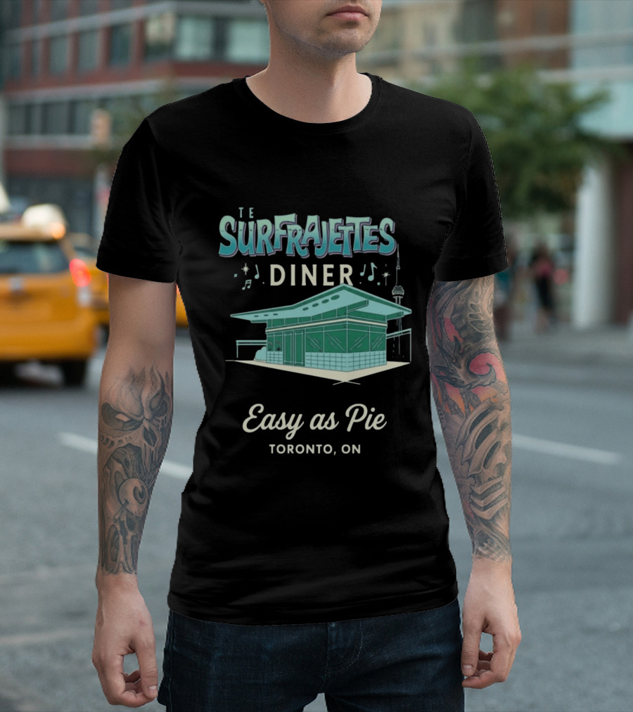 The Surfrajettes Diner Easy As Pie Toronto ON T-Shirt