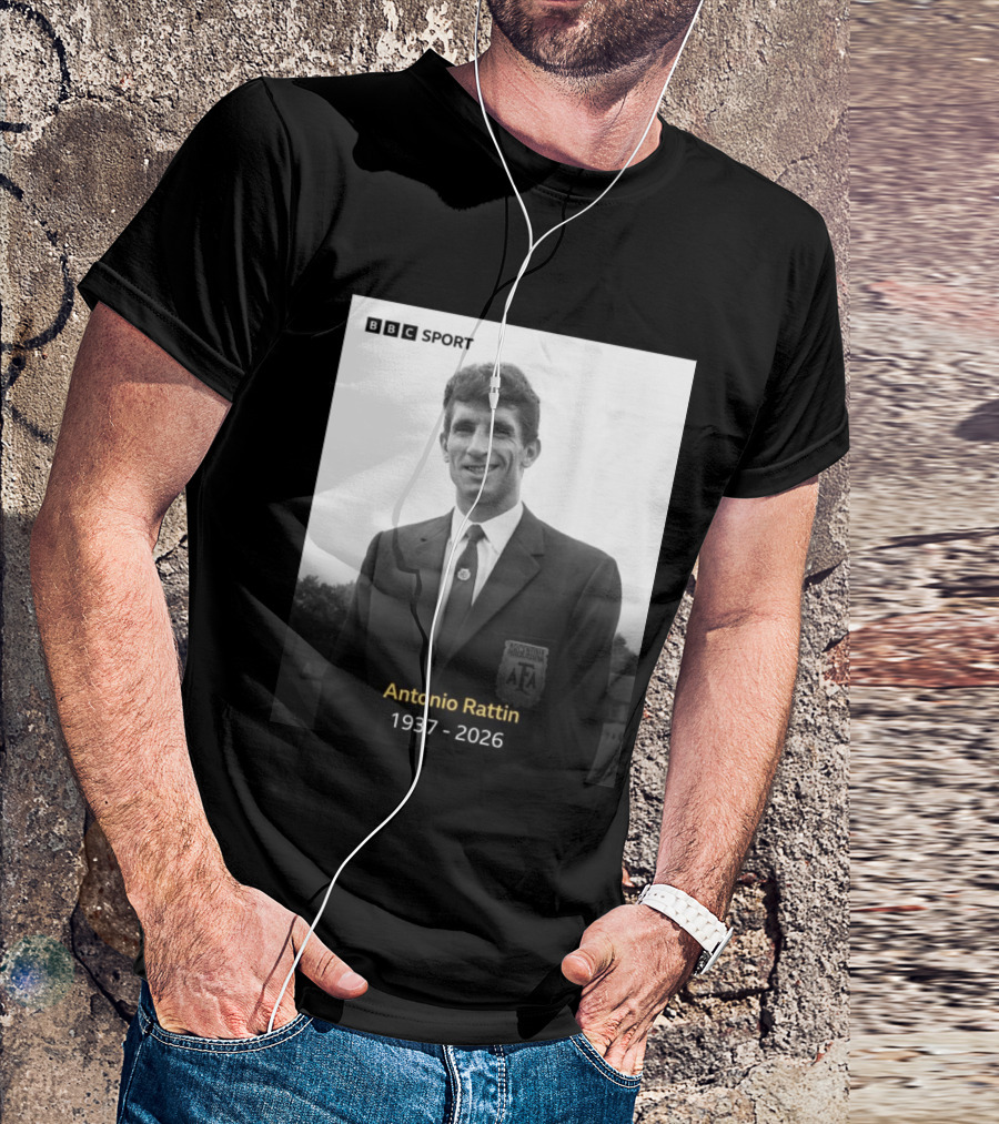 BBC Sport Antonio Rattín 1937 2026 Argentina AFA T-Shirt