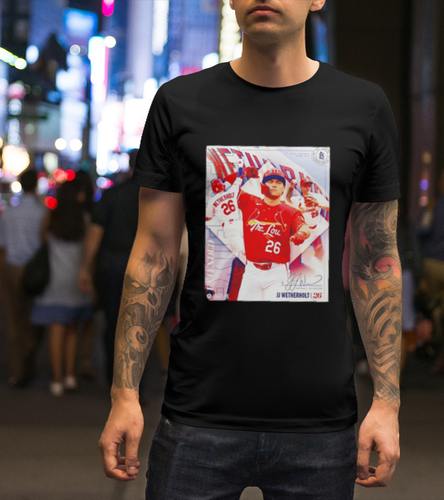 St. Louis Cardinals JJ Wetherholt 26 MLB Fan Memorabilia T-Shirt