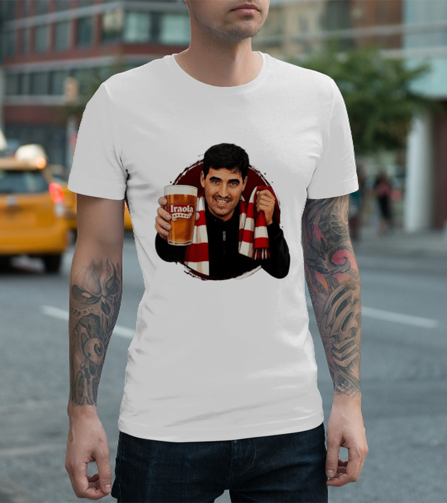 Andoni Iraola Athletic Club Bilbao Beer Glass Scarf Fan T-Shirt