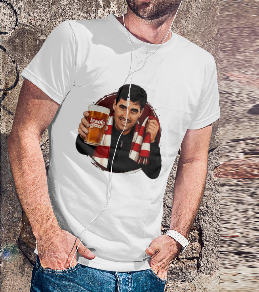 Andoni Iraola Athletic Club Bilbao Beer Glass Scarf Fan T-Shirt