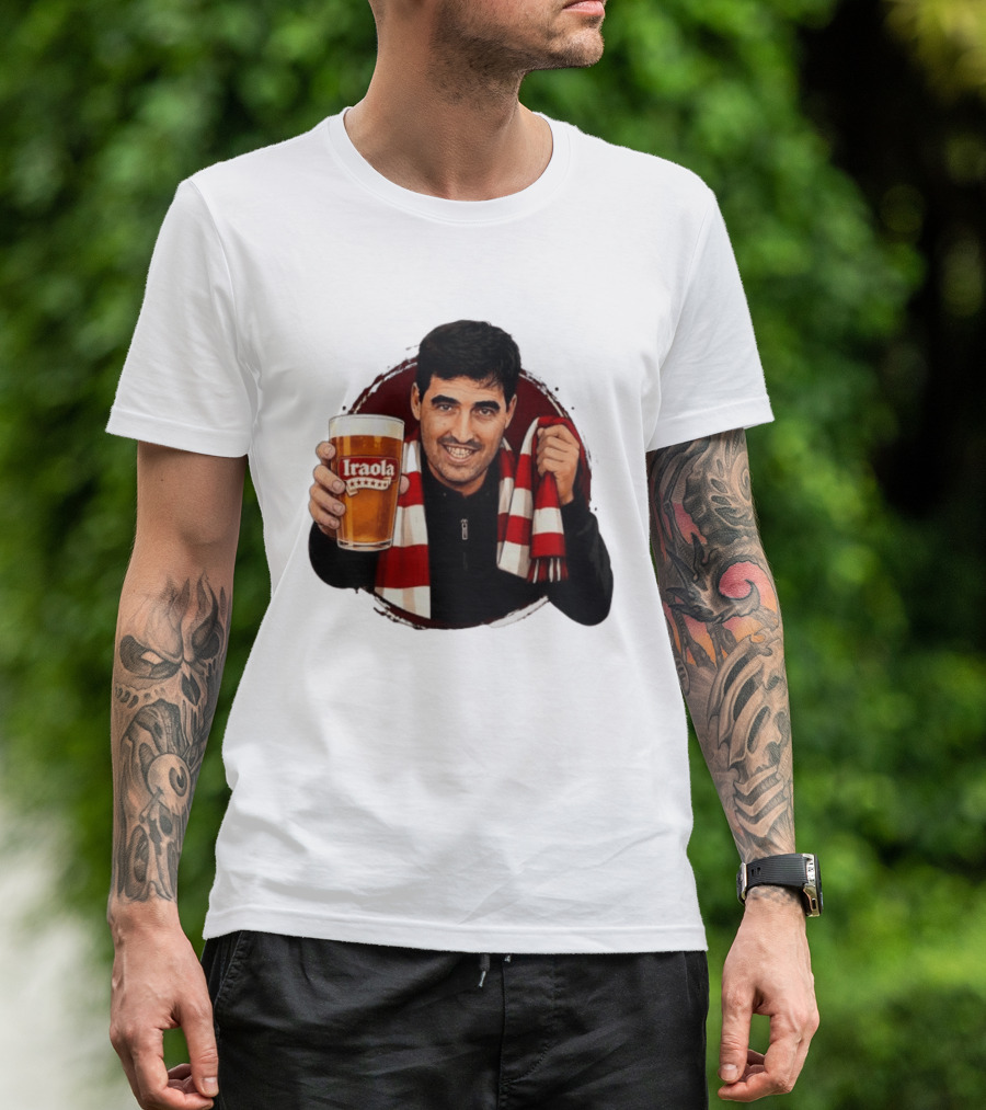 Andoni Iraola Athletic Club Bilbao Beer Glass Scarf Fan T-Shirt