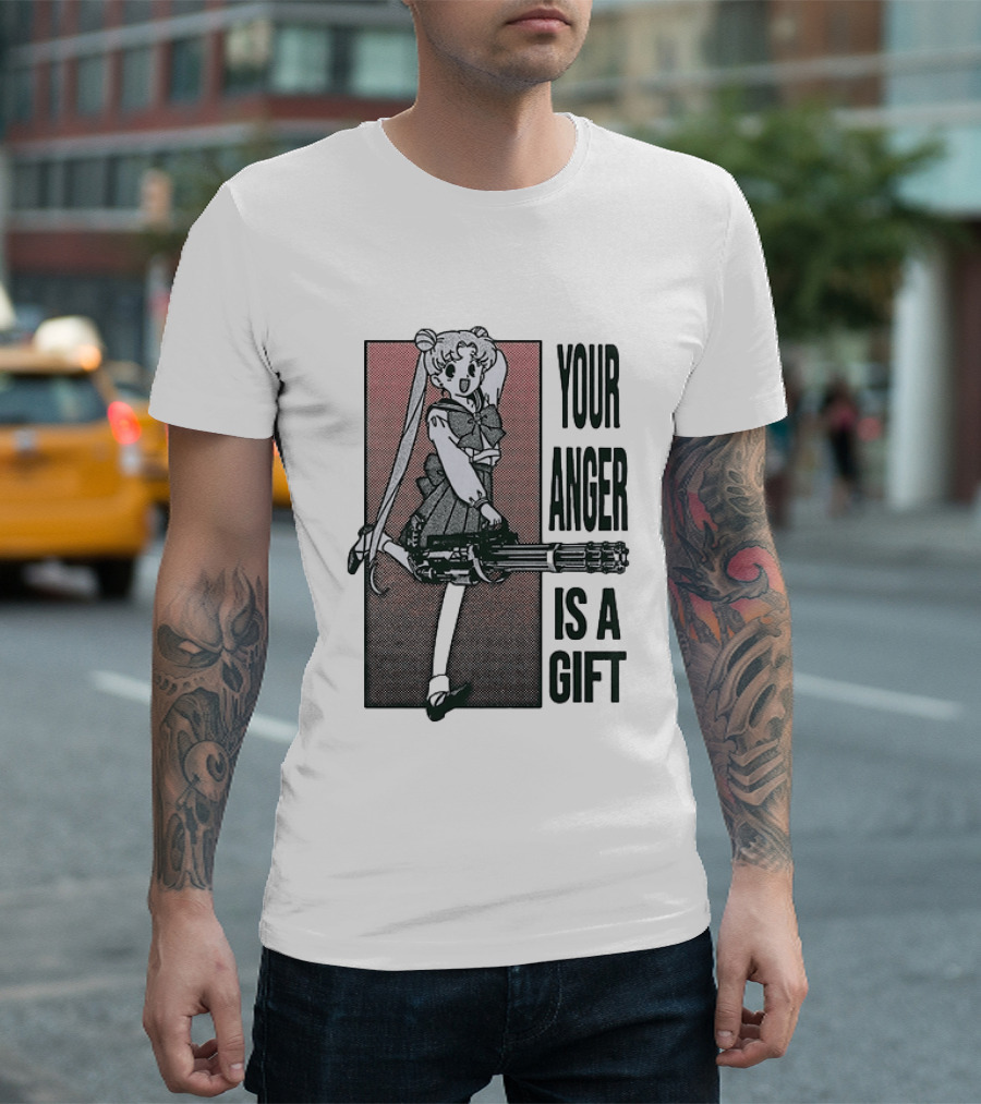 Sailor Moon Your Anger Is A Gift Rage Against The Machine Anime T-Shirt