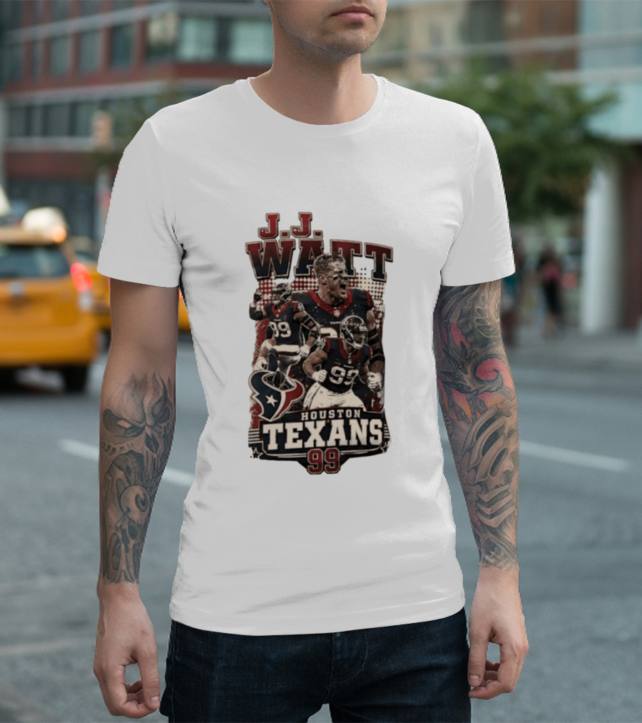 J.J. Watt Houston Texans 99 NFL Football Player T-Shirt