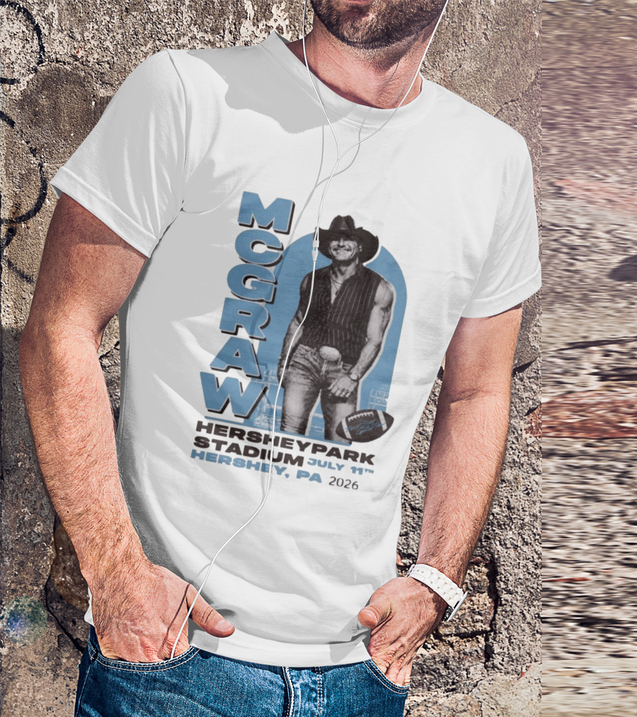 MCGRAW Hersheypark Stadium July 11th Hershey PA 2026 Football T-Shirt