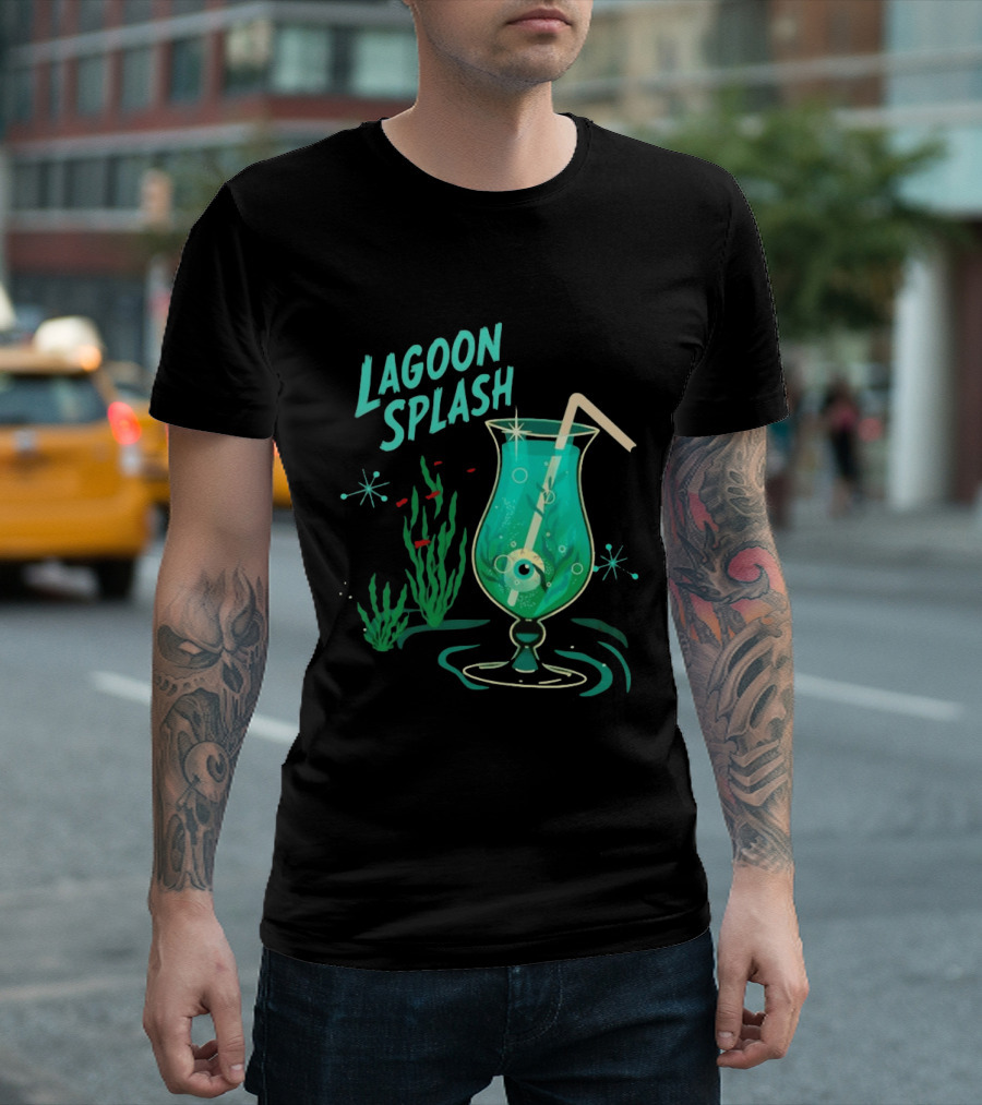 Creature From The Black Lagoon Lagoon Splash Cocktail T-Shirt