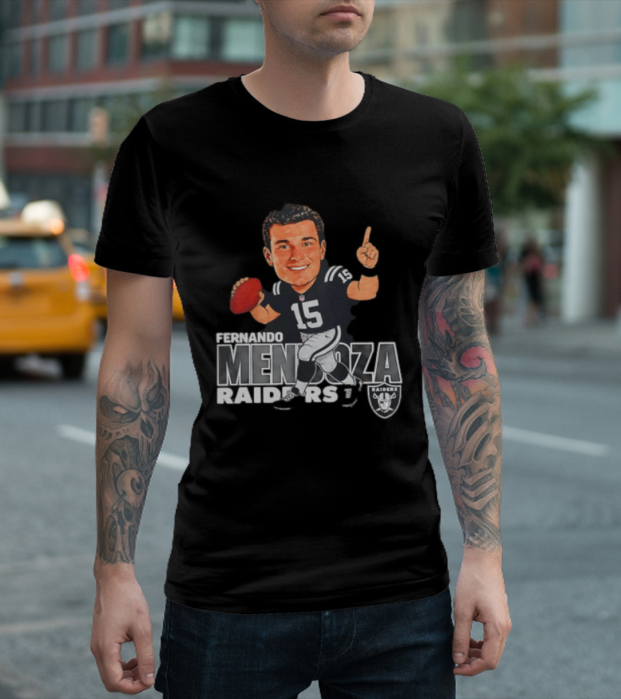 Fernando Mendoza Raiders 15 Football Player Raiders T-Shirt