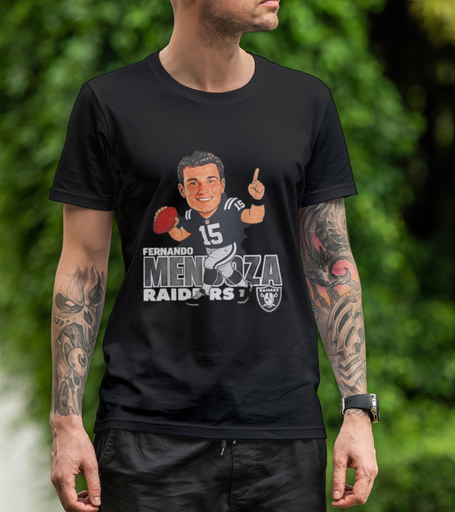 Fernando Mendoza Raiders 15 Football Player Raiders T-Shirt
