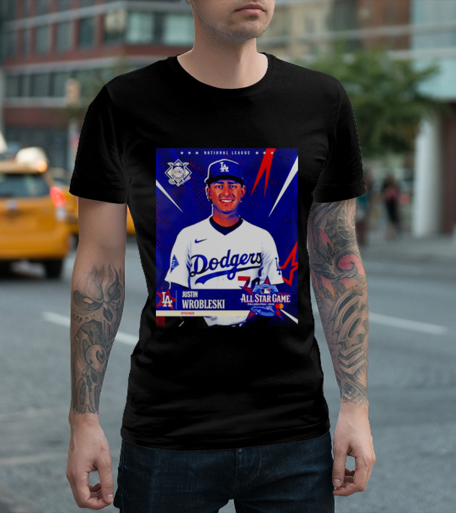 Justin Wrobleski Los Angeles Dodgers 2026 All Star Game National League T-Shirt