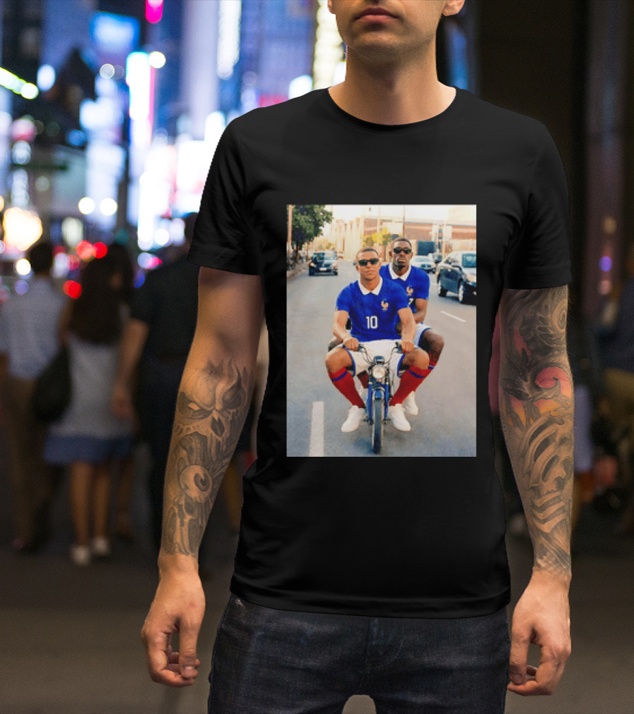 Kylian Mbappé Ousmane Dembélé France Team Jersey T-Shirt