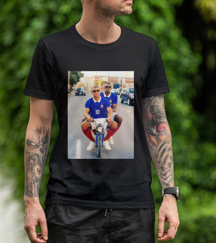 Kylian Mbappé Ousmane Dembélé France Team Jersey T-Shirt